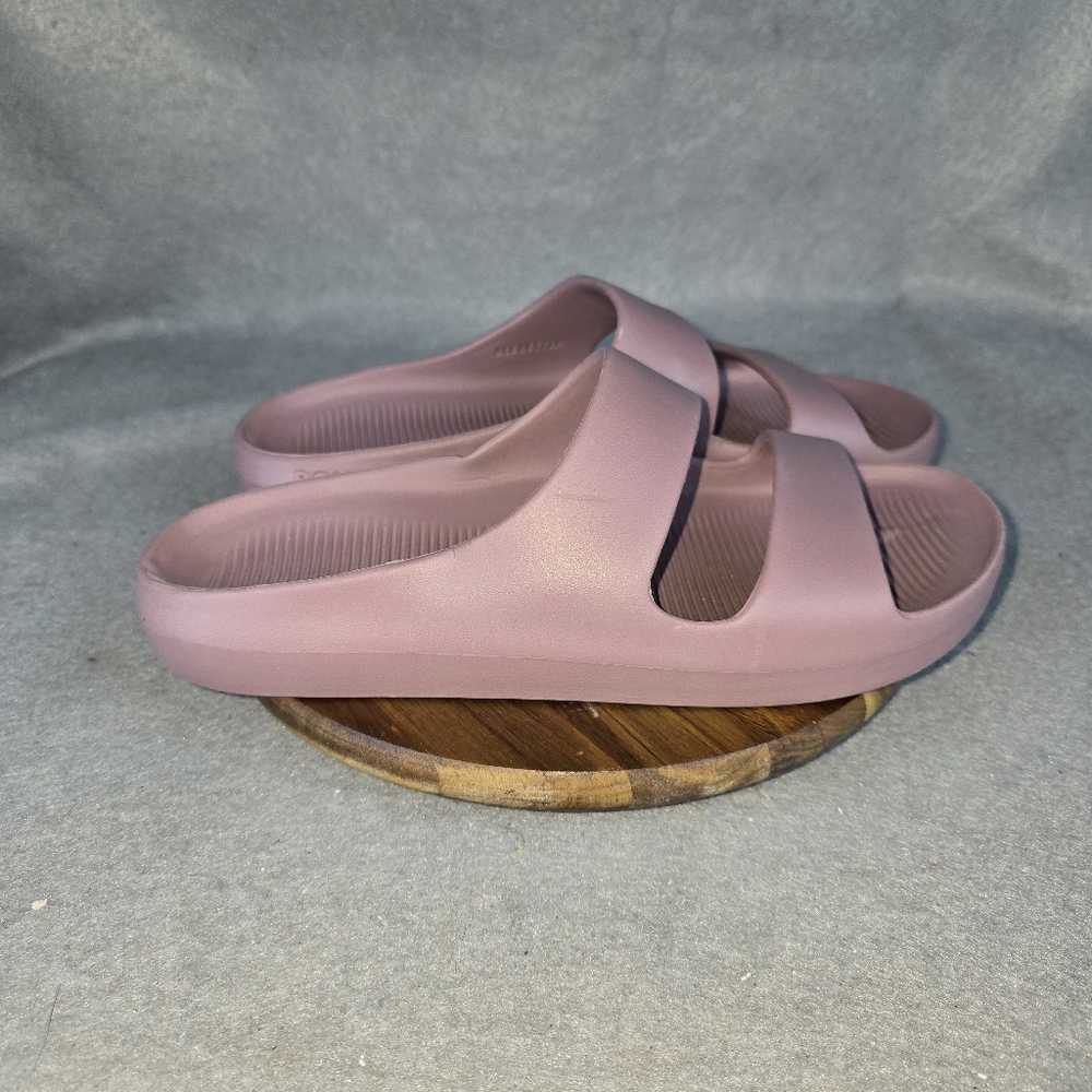 Bombas Mauve Pink Dual-Strap Slide Sandals